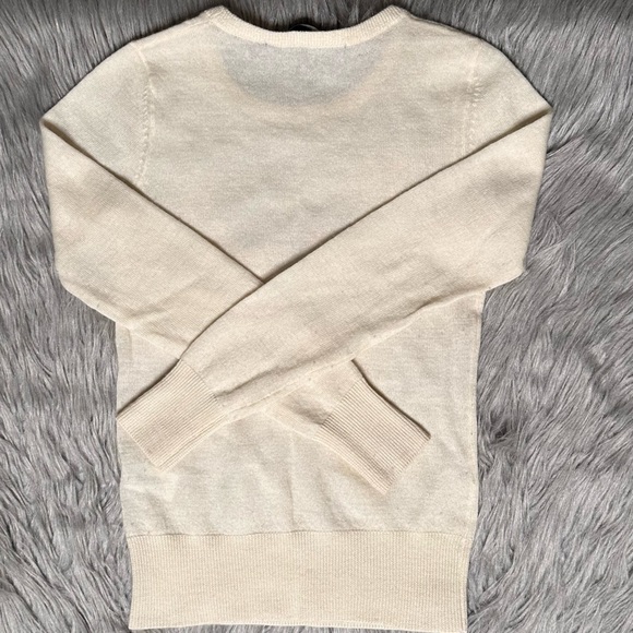 French Connection Wool Sequin Reindeer Sweater XS - Picture 3 of 7